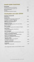 Cafe Tagblatt menu