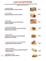 Sarl Europe Kebab menu