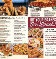 Quaker Steak Lube menu