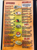 San Luis menu