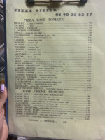 Pizza Didier A Emporter menu