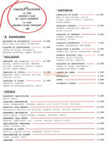 Chez Ginna menu