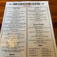 Warehouse Bakery Donuts menu