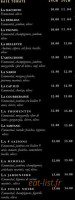 Le Petit Bew menu