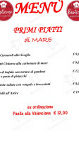 Pizzeria Il Rusticone menu