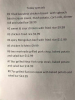 Aj 's Steak Pasta menu