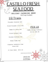 Castillo Fresh Seafood Market menu