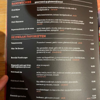 Grand Cafe De Zwaan menu