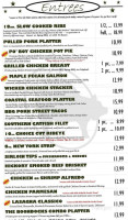 The Boondocks Bbq Grill menu
