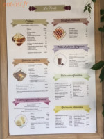 Les Glaces Du Tinel menu