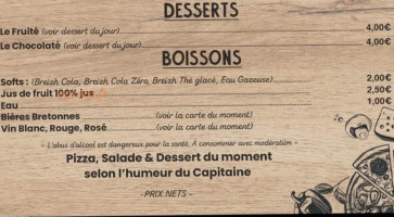 Le Four Des Pirates menu