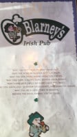 O’blarney’s food