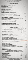 La Verriere menu