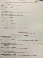 Eb's Eatery menu