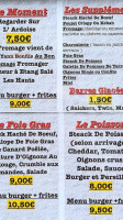 Cas'o Burgers menu