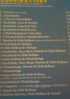 Mazatlan Restaurnat menu