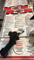 Tracey's Diner menu