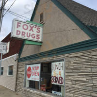 Fox's Drug Store Soda Fountain food