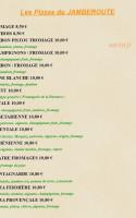 Le Jamberoute menu