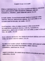 Cascade Grill menu
