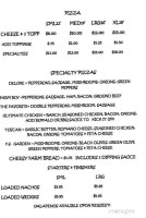 Farmstand Pizza Carry Out menu