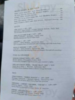 Pilot Hoxton menu