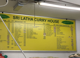 Sri Latha Curry House menu