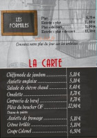 Le Zinc menu