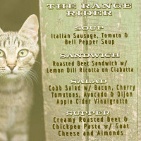 Range Rider Tavern menu