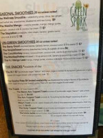 The Green Spork menu