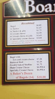 Baker's Dozen menu