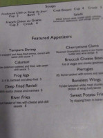 Riverstone Lounge And Grill menu