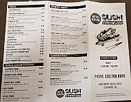 New Tokyo Sushi menu