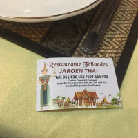 Tailandes Jaroen Thai food