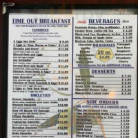 Time Out Greek American menu