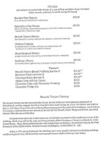 Stouch Tavern menu