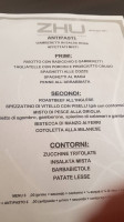 Pizzeria Italo Cinese Di Zhu Maochao menu