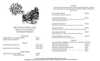 Stouch Tavern menu