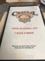 Crystal Cafe menu