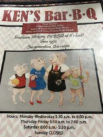 Ken's Bbq menu
