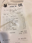 Asiático Arce menu