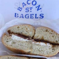 Bacon St. Bagels food