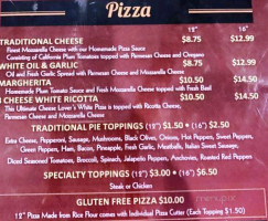 Aj Christopher's Pizza, Grille menu