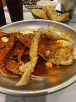 Flaming Crab Cajun Seafood food