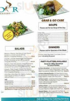 Savour Cafe Eatery menu