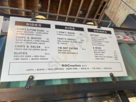 Roctaco menu