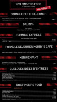 Le Morny's Café menu