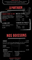 Chalet De Terre Ronde menu