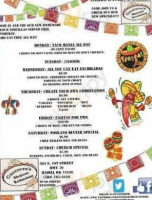 Guerrero Mexican Grill menu