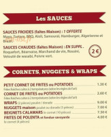 Sergio Burger menu